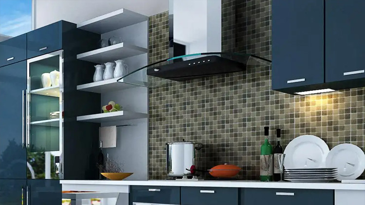 040 Mirrored Aluminum Furniture Kitchen