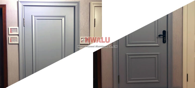 Aluminum sheet plate for door