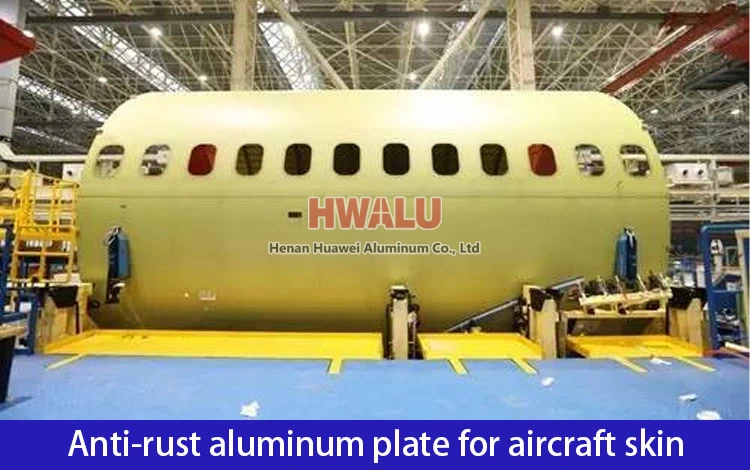 Anti-rust aluminum plate for aircraft skin