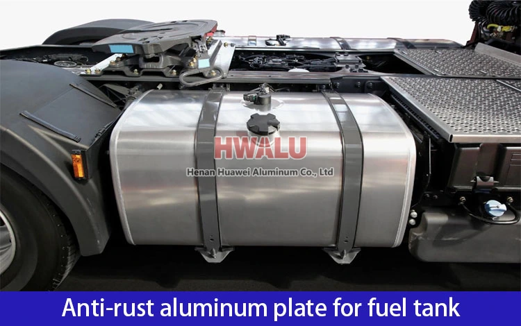 Anti-rust aluminum plate for fuel tank