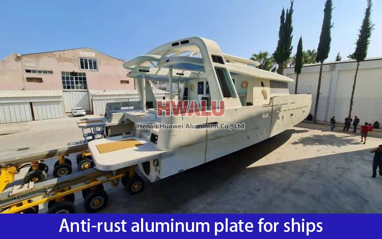 Anti-rust aluminum plate for ships
