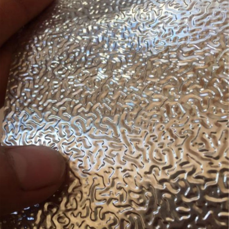 Embossed aluminum sheet