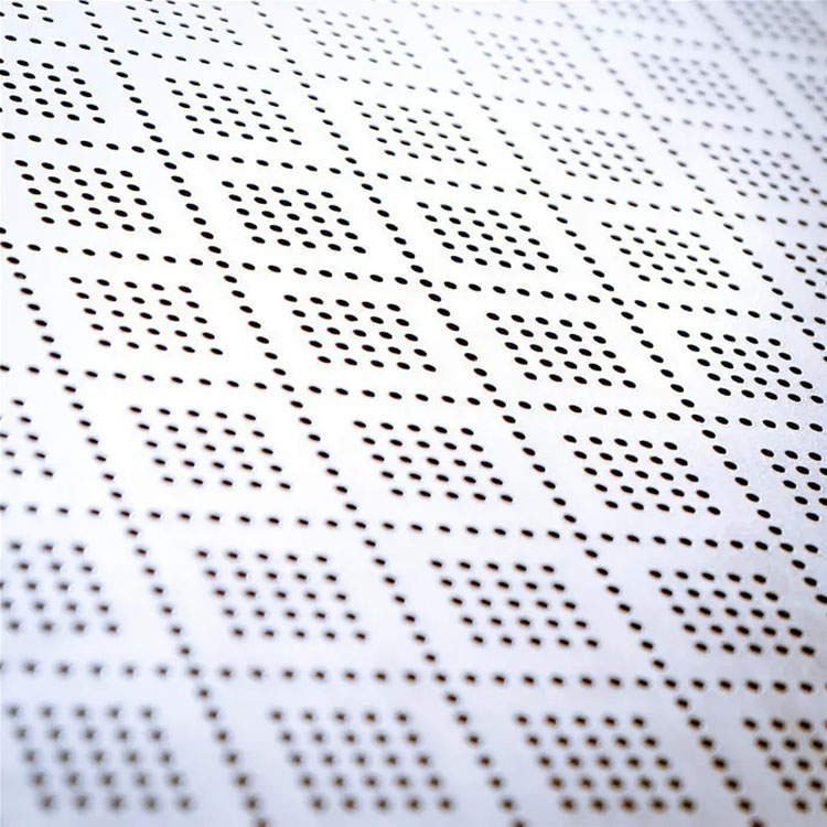 Patterned perforated aluminum sheet processing