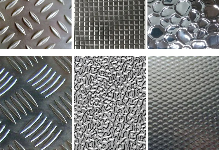 embossed aluminum shape