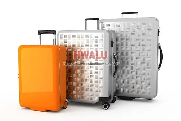 Anodiserad aluminium slitbaneplatta för resväska