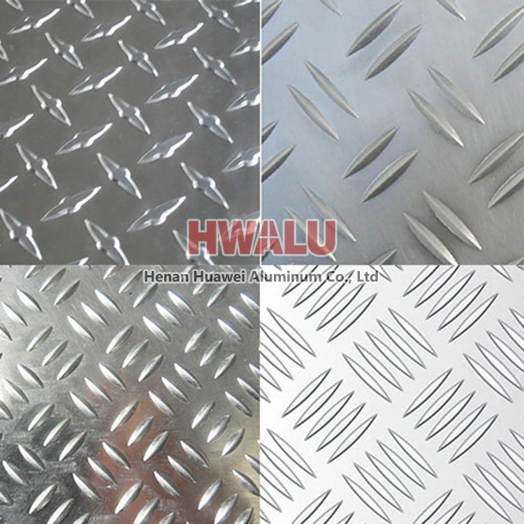 Aluminium-Trittplatte mit geprägtem Muster
