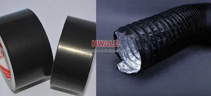 Black aluminum foil application