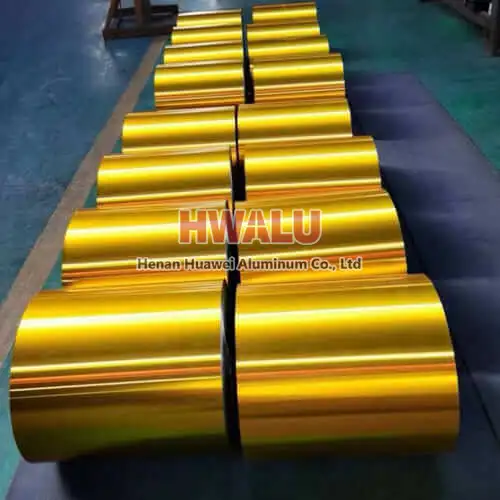 Påføring av svart gull aluminiumsfolie