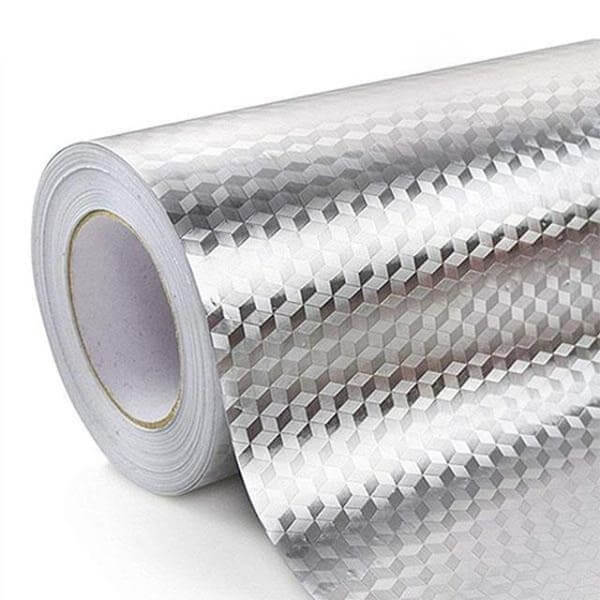 Embossed extra-heavy duty aluminum foil