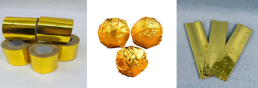 Gold aluminum foil application