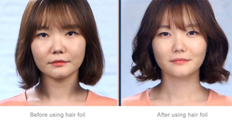 Application of aluminum foil for hairdressing